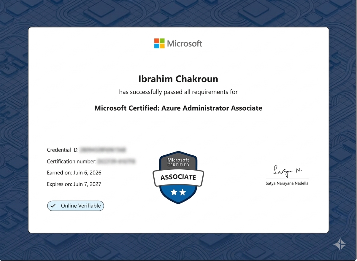 Microsoft Azure Administrator Certification